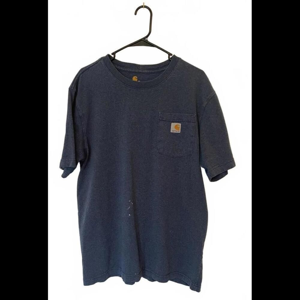 Carhartt Pocket Tee Shirt Blue Men's Size Medium